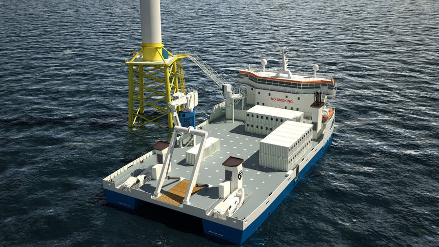 The MPOV-62 mobilized as Service & Accommodation vessel